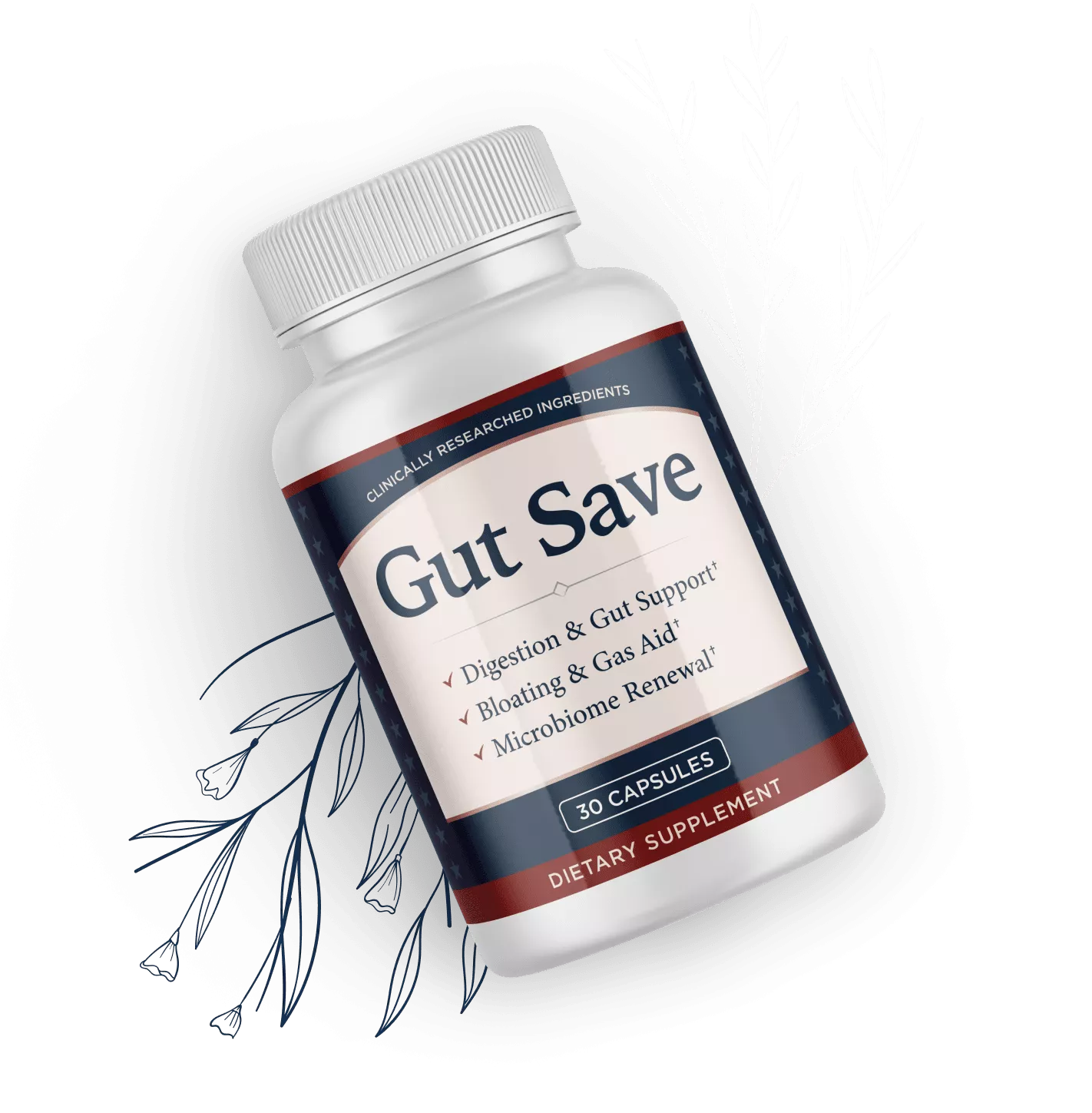 Gut Save digestive support supplement bottle